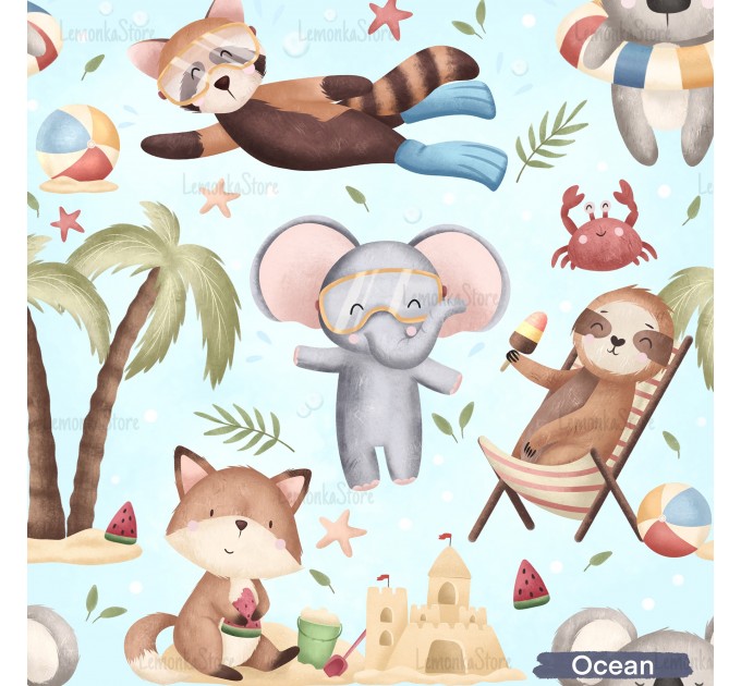 Animals on the beach - Ocean