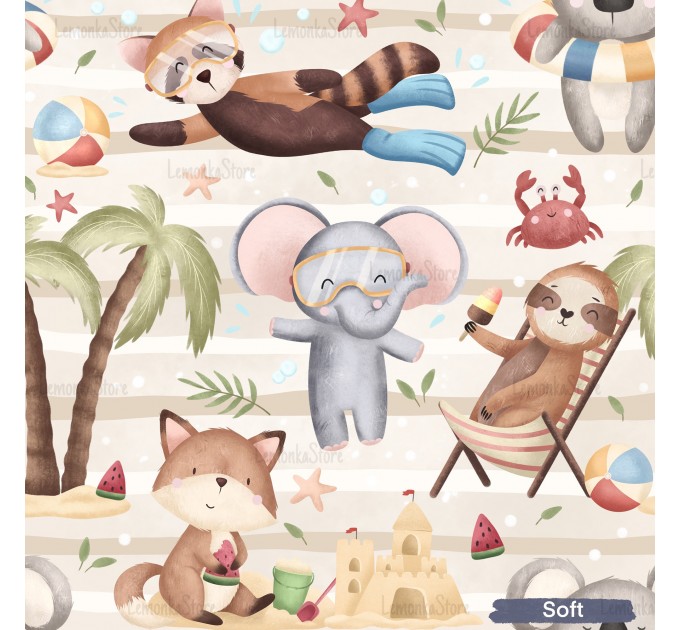 Animals on the beach - Soft