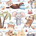 Animals on the beach - Stripes