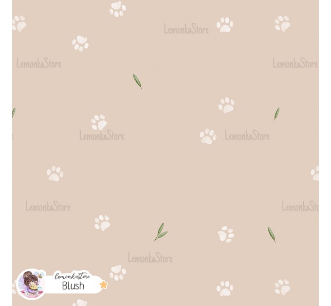 Basic Lion [Coordinate] seamless pattern - Blush