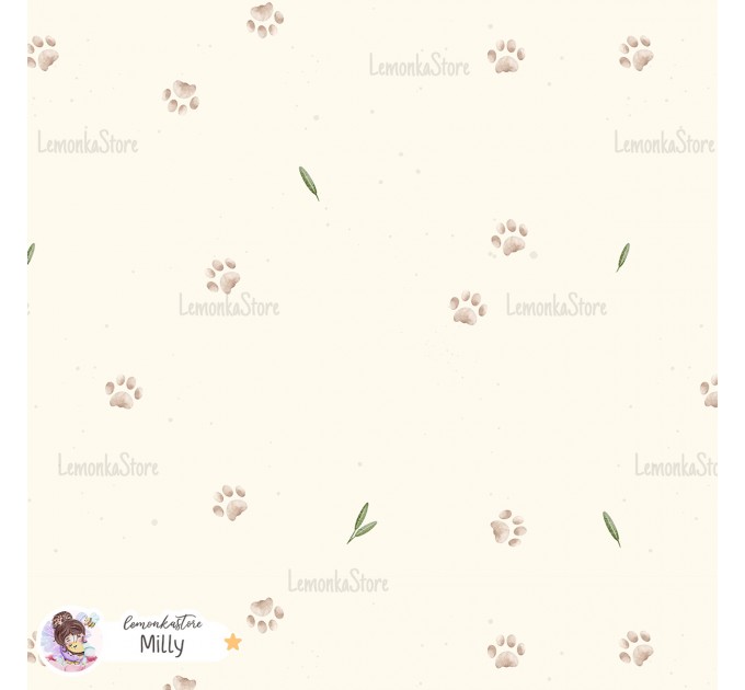 Basic Lion [Coordinate] seamless pattern - Milly