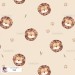 Basic Lion exclusive seamless pattern - Oat