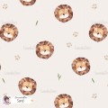 Basic Lion exclusive seamless pattern - Sand