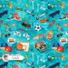 Best Buds exclusive seamless pattern - Celeste