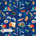 Best Buds exclusive seamless pattern - Deep Blue