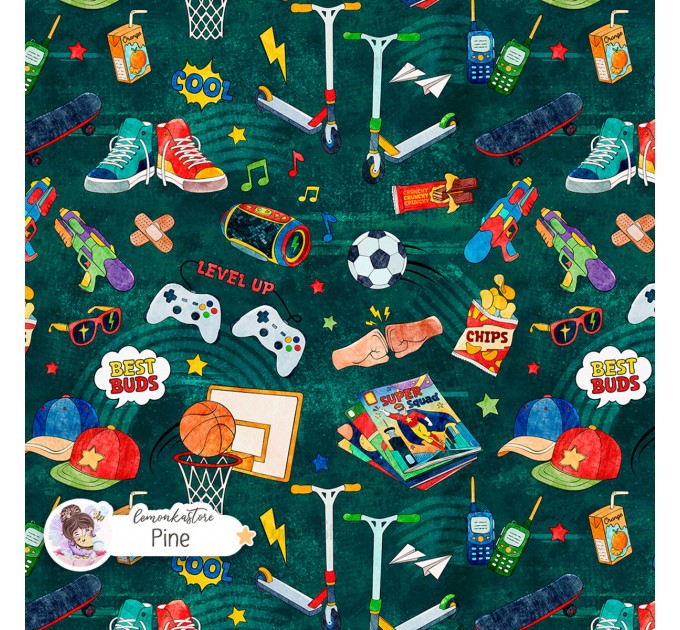 Best Buds exclusive seamless pattern - Pine