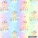 Bonnie giraffe - Rainbow