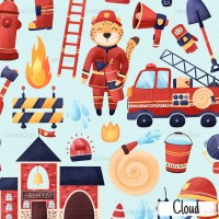 Brave firefighter - Cloud