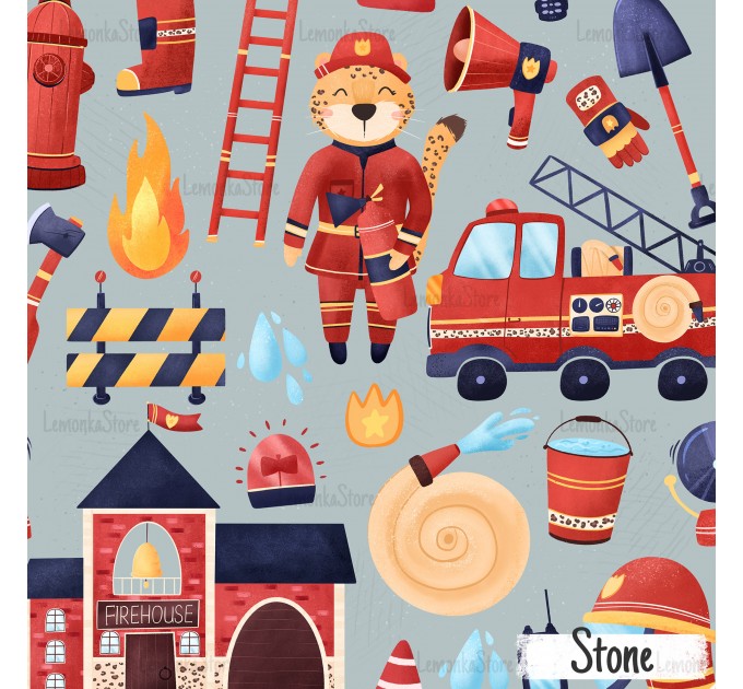 Brave firefighter - Stone