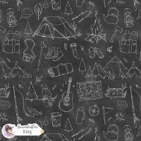 Camping Lineart - King