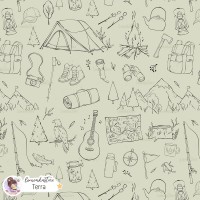 Camping Lineart - Terra