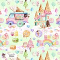 Candy Land exclusive seamless pattern - Lime