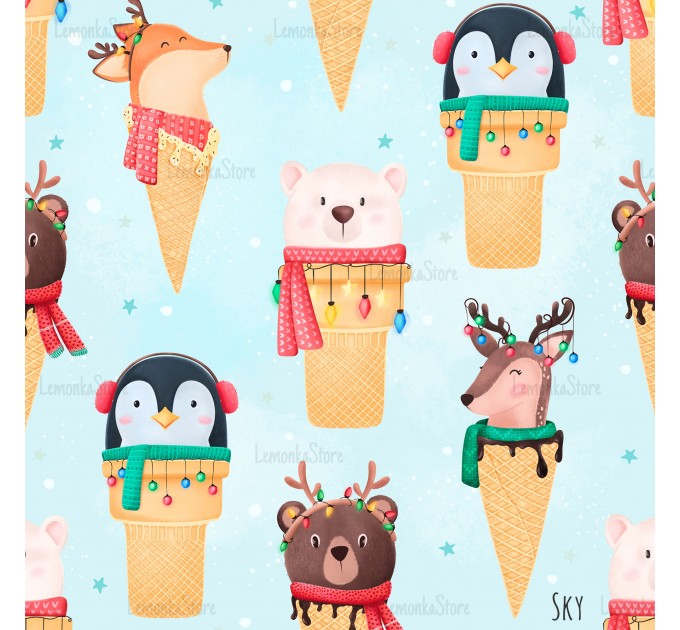 Christmas Cuties - Sky