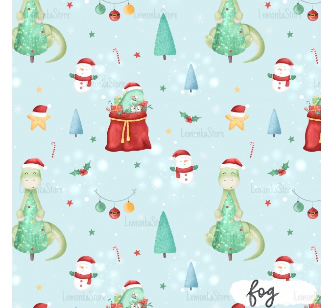 Christmas Dino - Fog