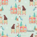 Christmas train - Pistachio
