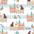 Christmas train - Stripes