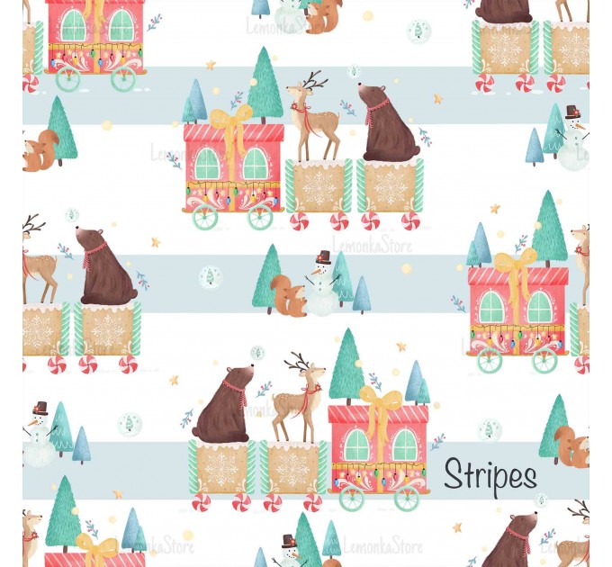 Christmas train - Stripes