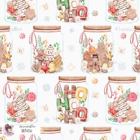 Christmas Jars - White