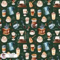 Coffee Lover exclusive seamless pattern - Forest