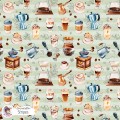 Coffee Lover exclusive seamless pattern - Stripes