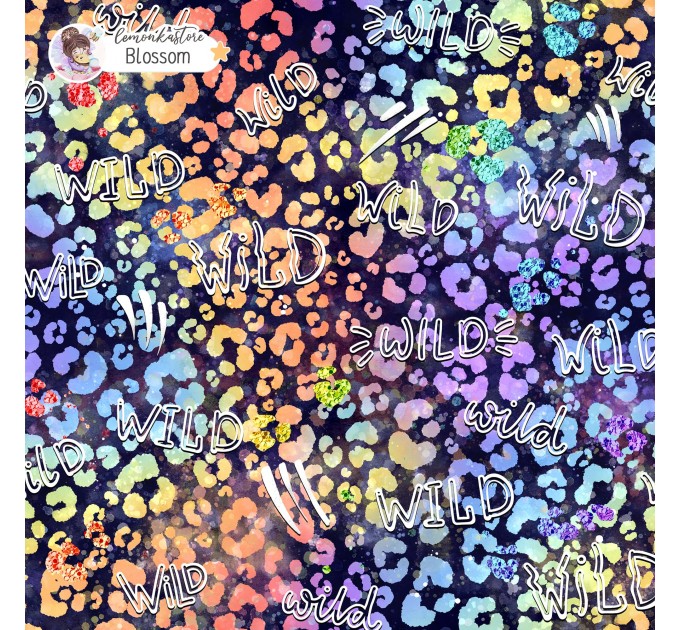 Colorful Cheetah (3 in 1) exclusive seamless pattern - Blossom