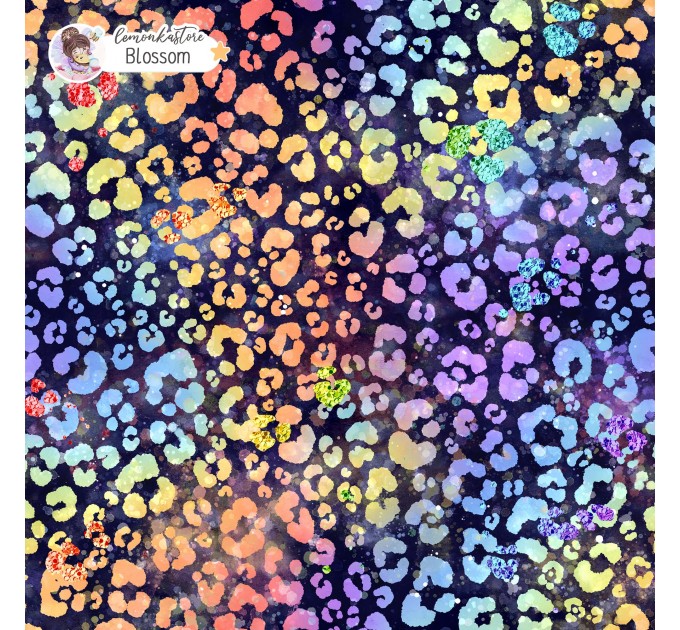 Colorful Cheetah (3 in 1) exclusive seamless pattern - Blossom