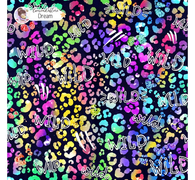 Colorful Cheetah (3 in 1) exclusive seamless pattern - Dream