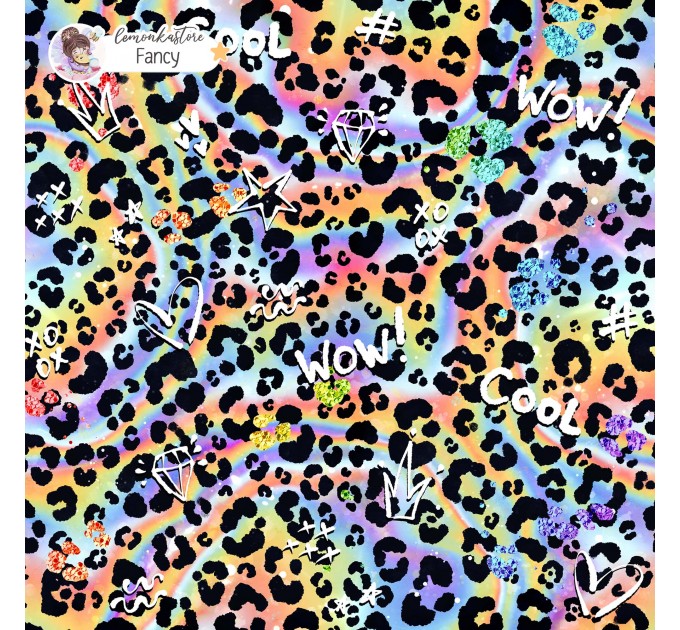 Colorful Cheetah (3 in 1) exclusive seamless pattern - Fancy