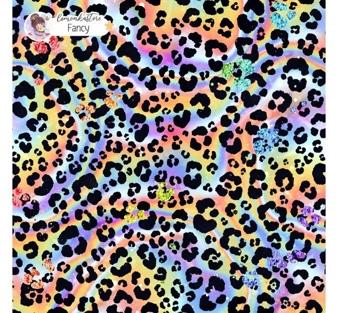 Colorful Cheetah (3 in 1) exclusive seamless pattern - Fancy