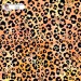 Colorful Cheetah (3 in 1) exclusive seamless pattern - Gold