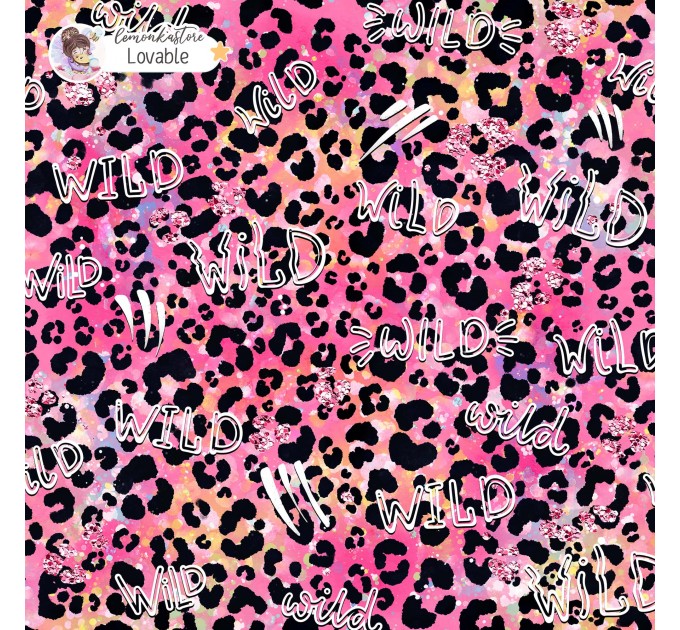 Colorful Cheetah (3 in 1) exclusive seamless pattern - Lovable