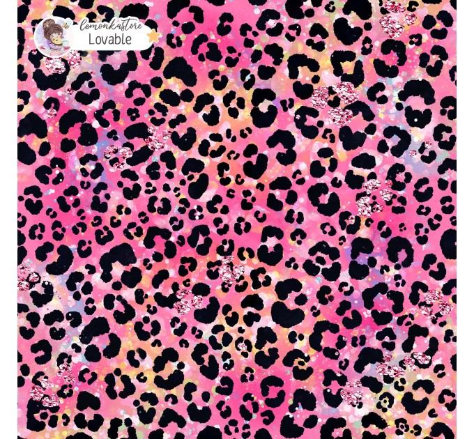 Colorful Cheetah (3 in 1) exclusive seamless pattern - Lovable