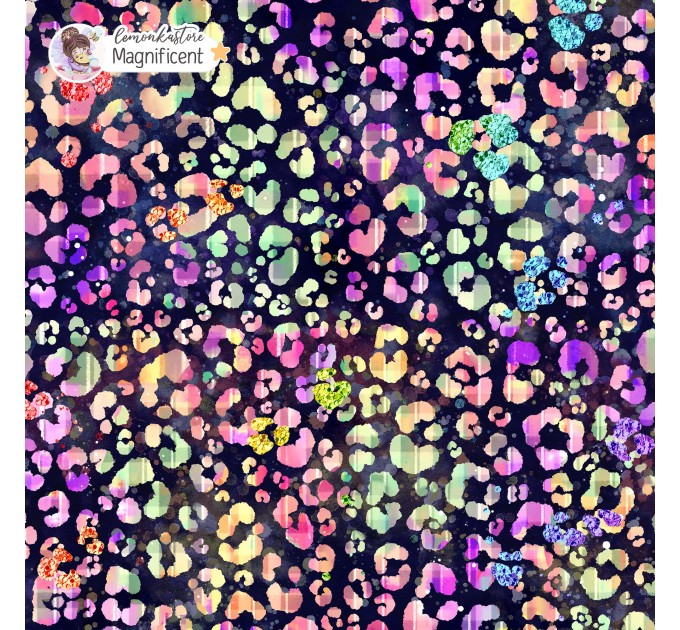 Colorful Cheetah (3 in 1) exclusive seamless pattern - MAGNIFICENT