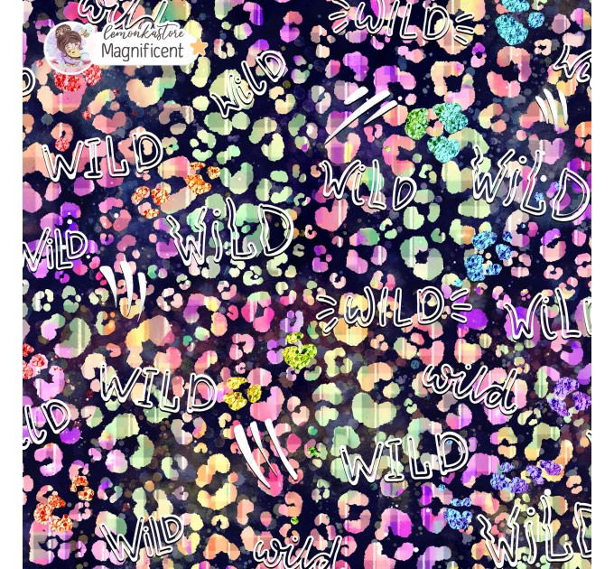 Colorful Cheetah (3 in 1) exclusive seamless pattern - MAGNIFICENT