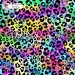 Colorful Cheetah (3 in 1) exclusive seamless pattern - Rainbow