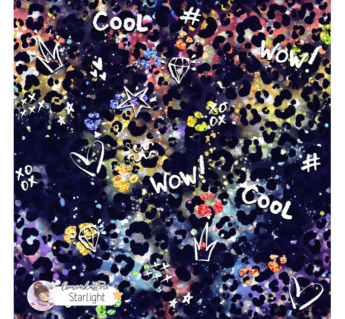 Colorful Cheetah (3 in 1) exclusive seamless pattern - Starlight