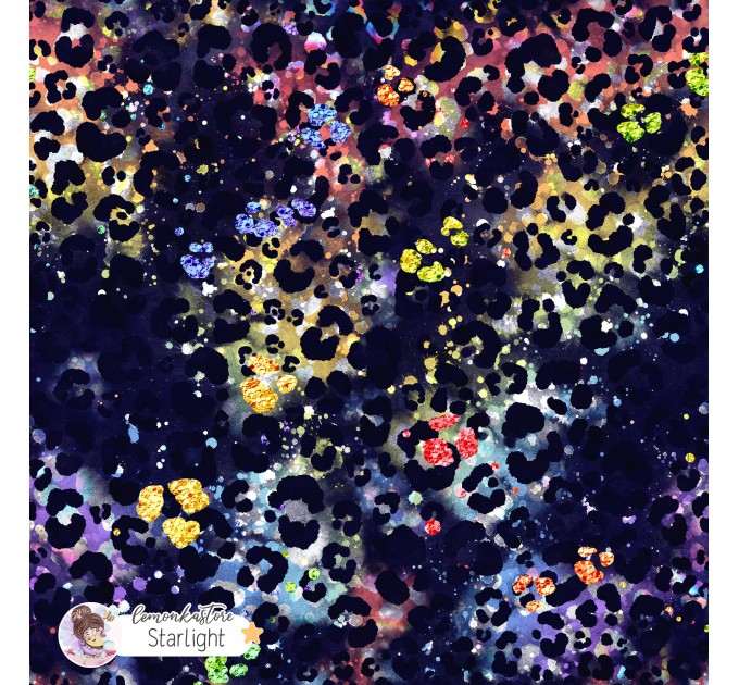 Colorful Cheetah (3 in 1) exclusive seamless pattern - Starlight
