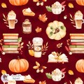 Cozy Autumn exclusive seamless pattern - Velvet