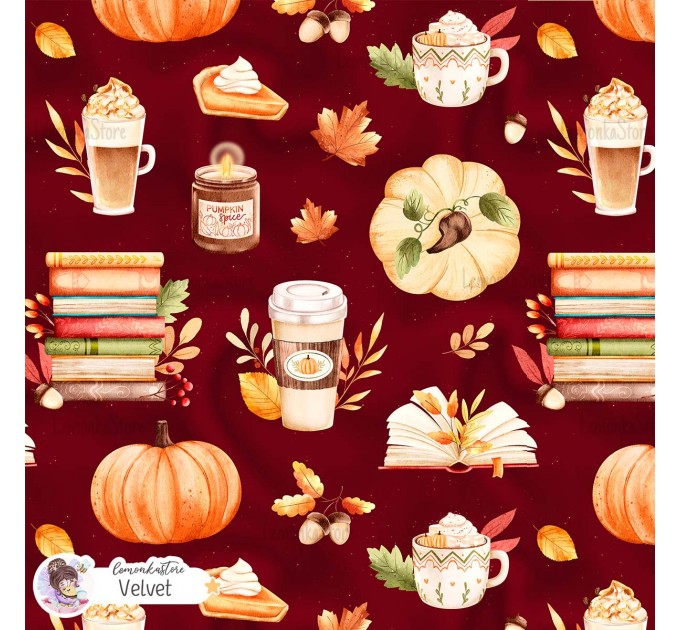 Cozy Autumn exclusive seamless pattern - Velvet