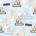 Crane Construction - Blue