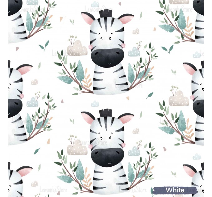 Cutie Zebra - White