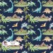 Dinosaurs Girly exclusive seamless pattern - Night