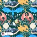Dragons Fantasy seamless pattern design - Mystic
