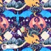 Dragons Fantasy seamless pattern design - Royal