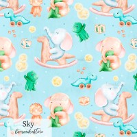 Elephants and dino toy - Sky