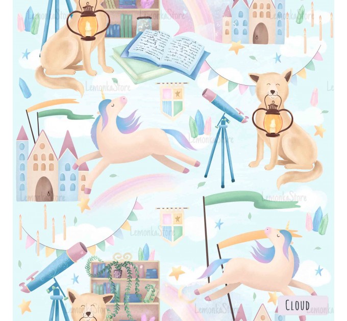 Fairy tale in magic library - Cloud