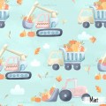 Fall trucks - Mint + PNG's