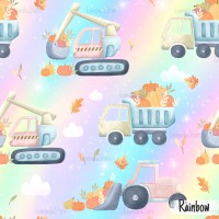 Fall trucks - Rainbow + PNG's
