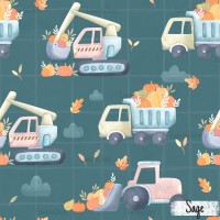 Fall trucks - Sage + PNG's