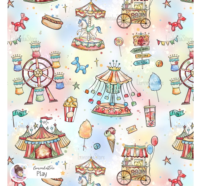 Fun Fair exclusive seamless pattern - Play
